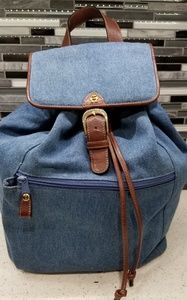 Vintage Etienne Aigner Denim Backpack